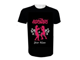 Customize Muay Thai T-Shirt Add Name or Text : KNTSHCUSTWO-001