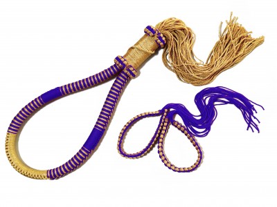 Mongkon + Pra jieds Muay Thai Set : Cross-Gold-Blue
