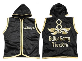 Customize Muay Thai Hoodle : KNHODCUST-001-Black-Gold