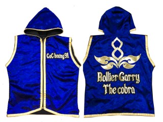 Custom Muay Thai Hoodle : KNHODCUST-001-Blue-Gold