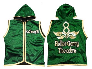 Personalised Boxing Hoodle : KNHODCUST-001-Green-Gold