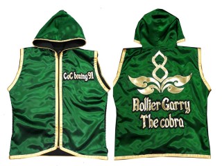 Customize Muay Thai Hoodle : KNHODCUST-001-Green-Gold