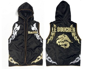 Custom Muay Thai walkout jackets : KNHODCUST-002-Black