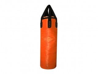 [Unfilled] [Add logo] Custom Muay Thai Heavy Bag for Gym Use : Orange [120 cm]