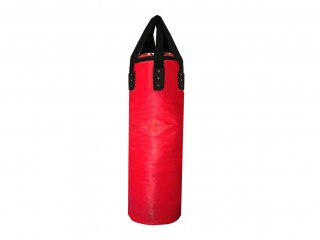 [Unfilled] [Add logo] Custom Muay Thai Heavy Bag for Gym Use : Red [120 cm]
