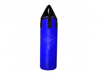 [Unfilled] [Add logo] Custom Muay Thai Heavy Bag for Gym Use : Blue [120 cm]