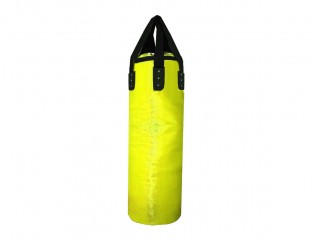 [Unfilled] [Add logo] Custom Muay Thai Heavy Bag for Gym Use : Yellow [120 cm]