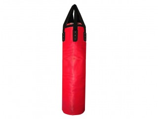 [Unfilled] [Add logo] Custom Muay Thai Heavy Bag for Gym Use : Red [180 cm]