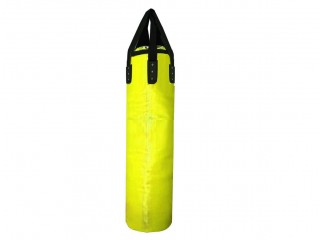 [Unfilled] [Add logo] Custom Muay Thai Heavy Bag for Gym Use : Yellow [180 cm]