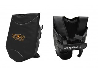 Kanong Semi Leather Chest Shield or Body Protector : Black