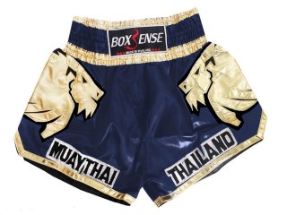 Muay Thai Boxing Shorts : BXS-303-Navy