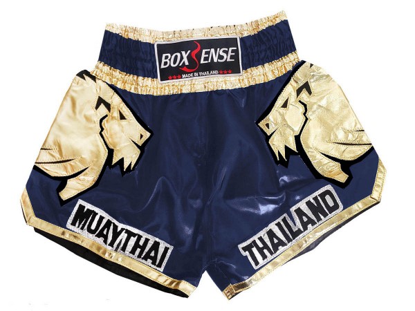 Muay Thai Shorts : BXS-303-Navy