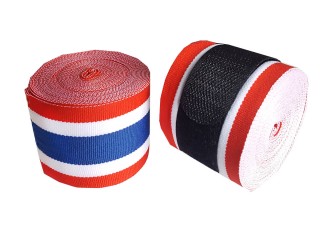 Kanong Elastic Muay Thai Boxing Hand wraps : Thai Flag