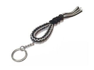 Bangkok Souvenir - Mongkol keychain : Black and Silver