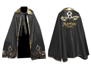 Kanong Muay Thai Batman Robe : Black Lai Thai