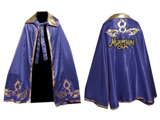Customize Muay Thai  Batman Robe : Navy Lai Thai