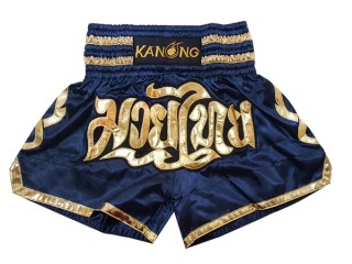 Muay Thai Shorts Thailand  : KNS-121-Navy