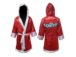 Kanong Muay Thai Fight Robe Costume : Red