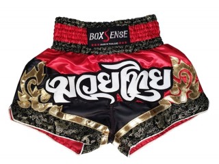 Muay Thai Boxing Shorts : BXS-086-Red
