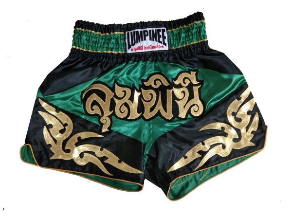 Mens Muay Thai Boxing Shorts : LUM-049-Green