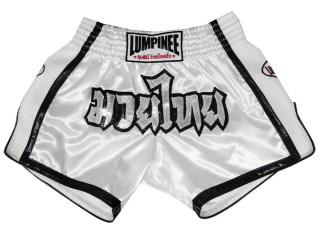 Lumpinee Thai Boxing Shorts : LUMRTO-005-White