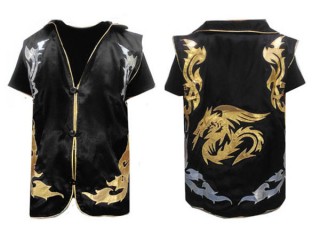 Custom Kanong Muay Thai Cornerman Jacket : Black Dragon