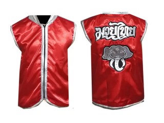 Custom Kanong Muay Thai Cornerman Jacket : Red Elephant