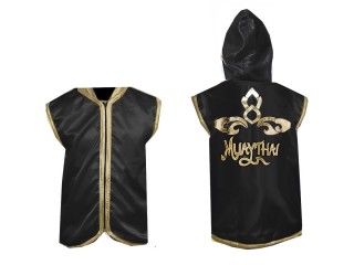 Personalized Muay Thai Hoodies / Walk in Hoodies Jacket : Black Lai Thai