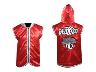 Customize Muay Thai Hoodle : Red / Elephant