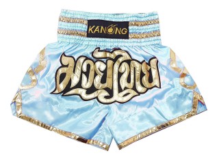 Muay Thai Shorts : KNS-121-LightBlue