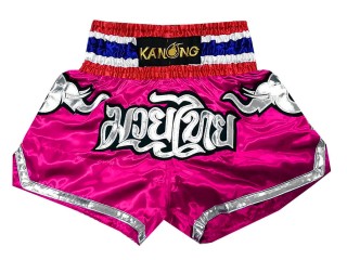 Muay Thai Shorts : KNS-125-DarkPink