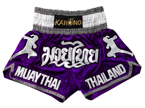 Muay Thai Boxing Shorts : KNS-133-Violet