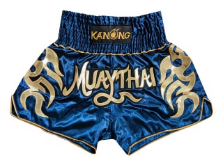 Muay Thai Shorts : KNS-134-Navy