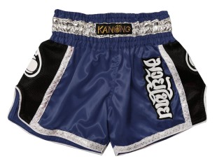 Lumpinee Kids Muay Thai Shorts : KNSRTO-208-Navy-K