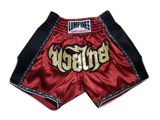 Muay Thai Boxing Shorts for young children : LUMRTO-003-Maroon-K