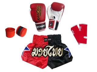 Kids Muay Thai Set Pack : Red