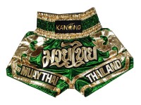 Muay thai Shorts : KNS-136-Green