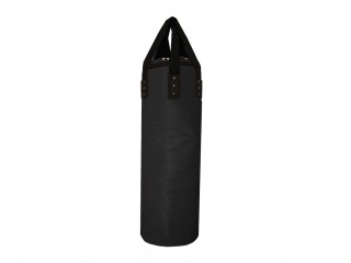 [Unfilled] [Add logo] Custom Muay Thai Heavy Bag for Gym Use : Black [120 cm]