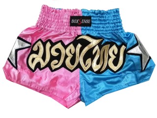 Boxsense Pink Muay Thai Shorts for Kids : BXSKID-006