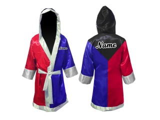 Personalized Muay Thai Gown Costume : Black / Blue / Red