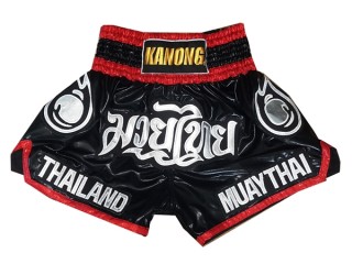 Muay Thai Boxing Shorts for Womens : KNS-118-Black