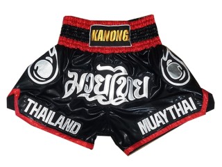 Thailand Muay Thai Shorts : KNS-118-Black