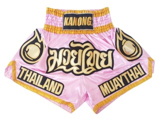 Thailand Muay Thai  Shorts : KNS-118-Pink