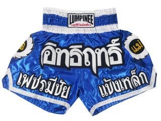 Blue Lumpinee Muay Thai Boxing Shorts with tassles : LUM-015