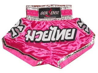 Boxsense Rose Muay Thai Shorts for Kids : BXSKID-017 