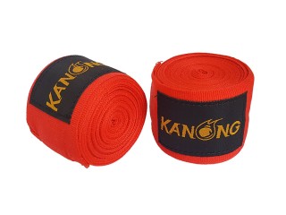 KANONG Muay Thai Handwraps, Hand Protectors : Red