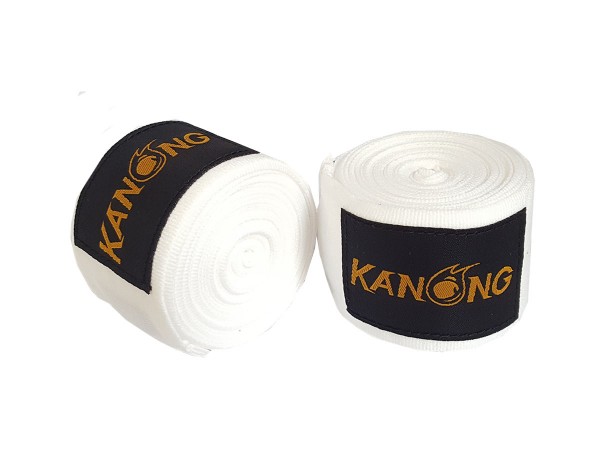 KANONG Muay Thai Handwraps, Hand Protectors : White