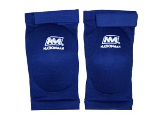 Muay Thai Elastic Elbow Protectors : Blue