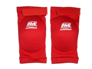 Nationman Muay Thai Elastic Elbow Pads : Red