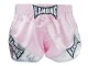 Womens Retro Muay Thai Shorts : KNSRTO-201-Pink-Silver
